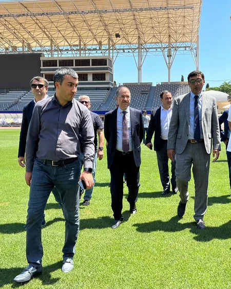 Fərid Qayıbov Qarabağın oyunu ilə əlaqədar Respublika stadionunda olub