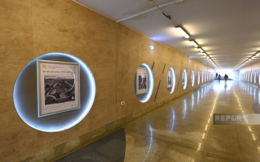 Bakı metrosunun 55 illiyinə həsr olunmuş sərgi açılıb
