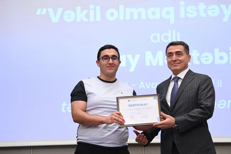 Vəkil olmaq istəyirəm adlı yay məktəbinin bağlanış mərasimi keçirilib