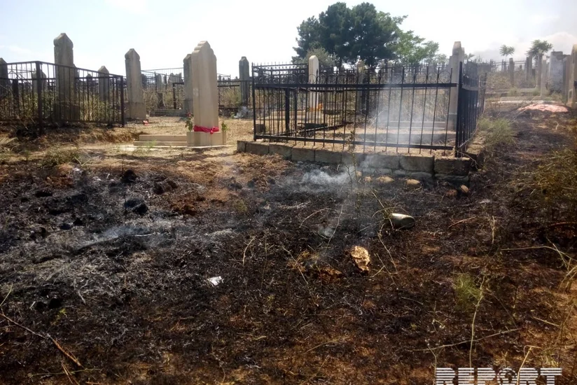 Пожар в Шабране ликвидирован, сгорела территория площадью 80 га - ОБНОВЛЕНО