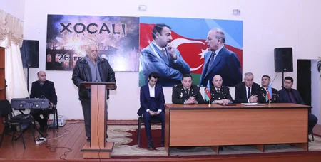 Xocalının müdafiəsi zamanı şücaət göstərmiş veteranlarla gənclərin görüşü olub