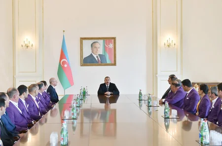 Prezident İlham Əliyev XV Yay Paralimpiya Oyunlarında iştirak etmiş idmançılarla görüşüb - YENİLƏNİB