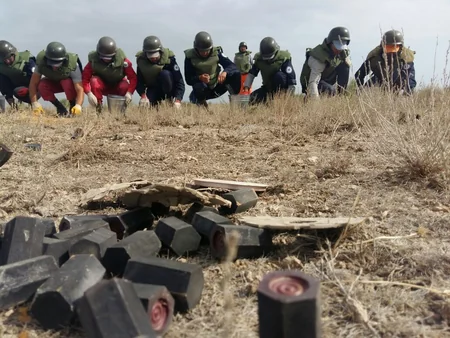 Xızıda 112 ədəd partlamamış hərbi sursat aşkar edilib