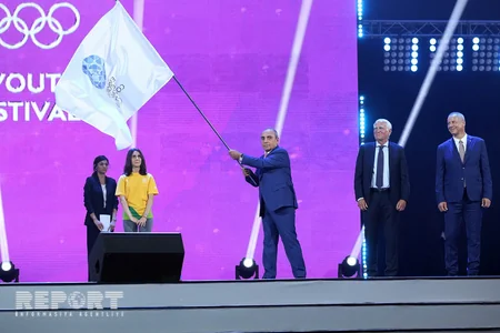 Bakı-2019 XV Avropa Gənclər Yay Olimpiya Festivalının bağlanış mərasimi keçirilib - CANLI YAYIM - FOTOREPORTAJ