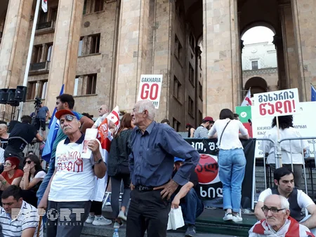 Tbilisidə növbəti etiraz aksiyası keçirilir - FOTO