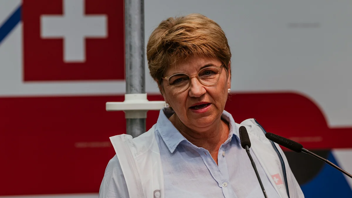 Swiss defense minister announces resignation