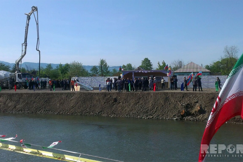Groundbreaking ceremony opens for Azerbaijan-Iran border railway bridge - PHOTO