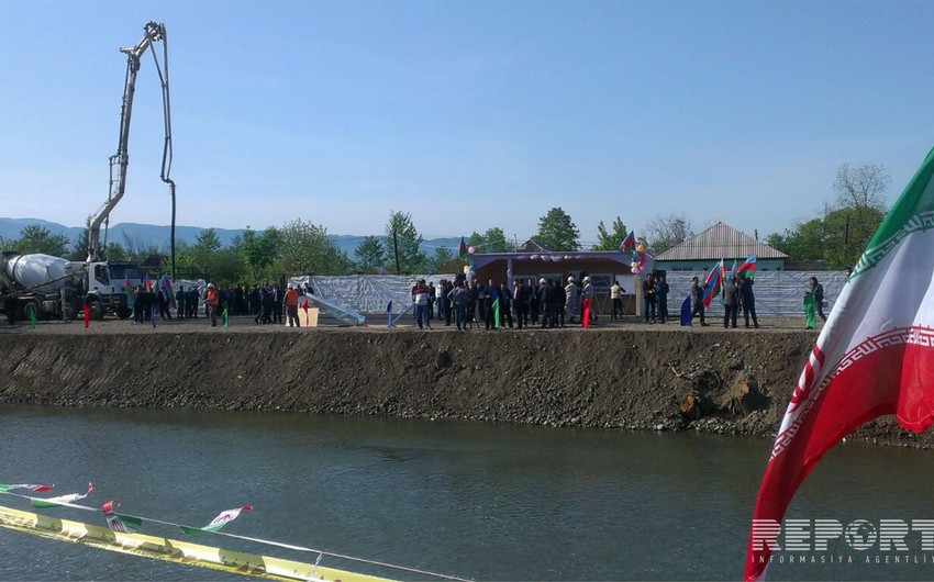 Groundbreaking ceremony opens for Azerbaijan-Iran border railway bridge - PHOTO
