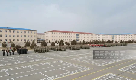 Naxçıvanda gənc əsgərlərin andiçmə mərasimi keçirilib
