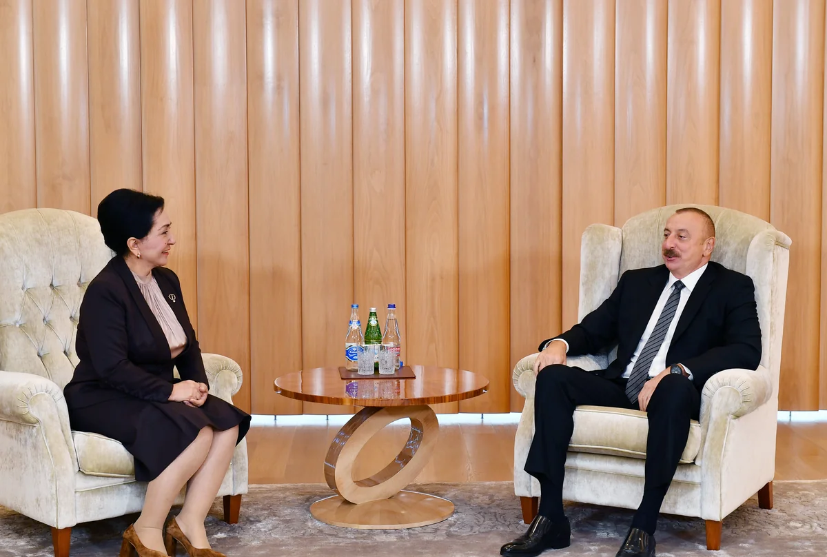 İlham Əliyev Özbəkistan Senatının sədrini qəbul edib - YENİLƏNİB