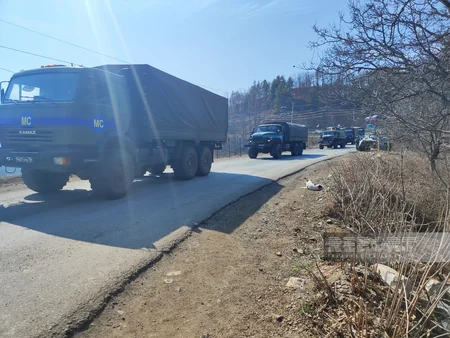 По дороге Ханкенди-Лачын беспрепятственно проехали 82 автомобиля миротворцев