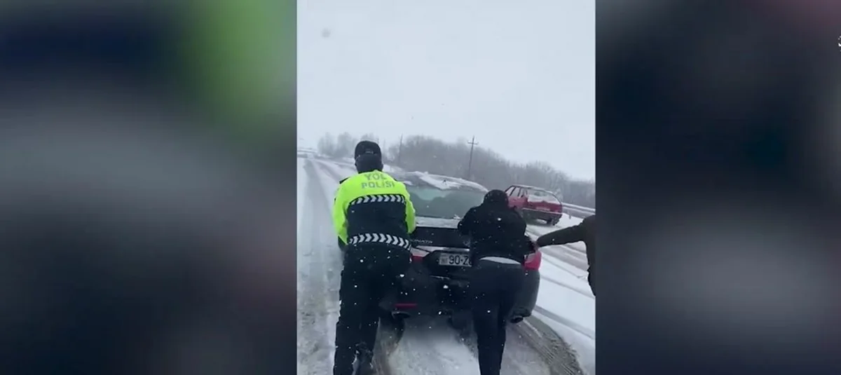 Bakı-Şamaxı yolunda nəqliyyatın hərəkətində çətinlik yaranıb