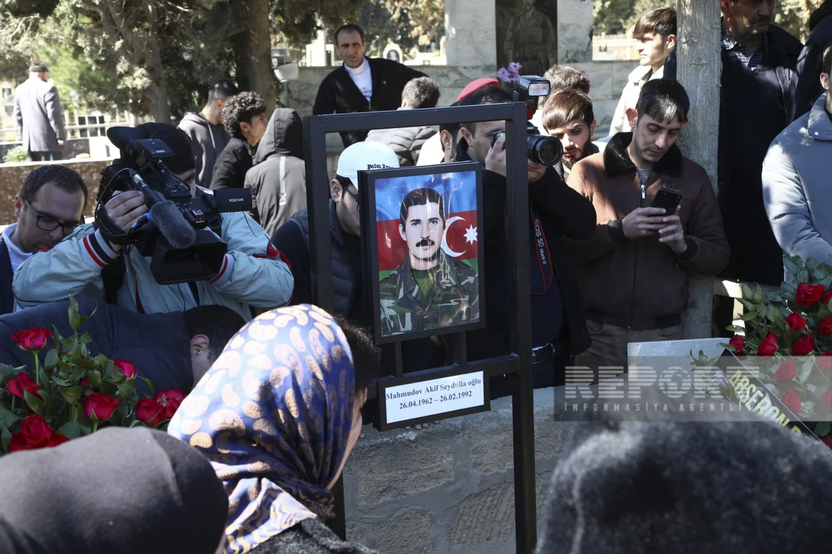 Xocalıda kütləvi məzarlıqda qalıqları tapılan şəhid dəfn olunub - YENİLƏNİB