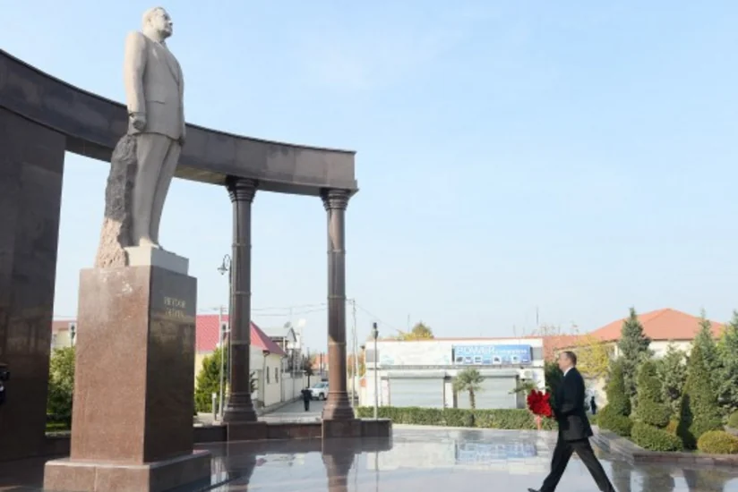 Azərbaycan Prezidenti İlham Əliyev Şəmkir rayonuna səfərə gedib