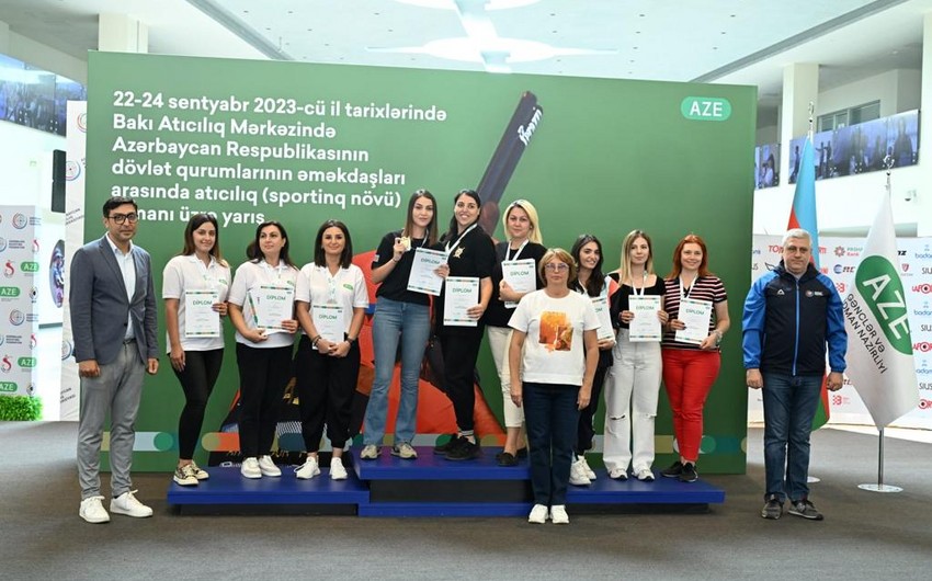 Dövlət qurumlarının əməkdaşları arasında stend atıcılığının sportinq növü üzrə yarışlar başa çatıb