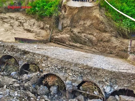 ​Göyçayda sel sularının dağıtdığı körpü bərpa edilib