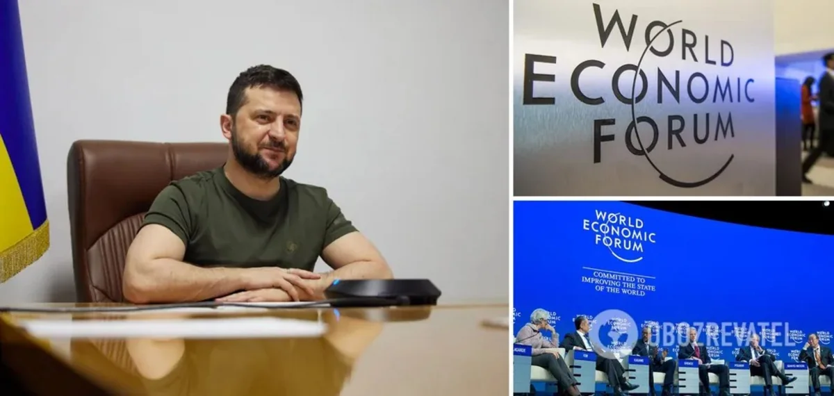 Zelenskyy delivers speech at World Economic Forum in Davos