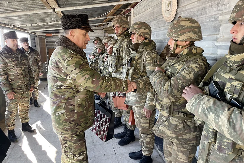 Kərim Vəliyev azad edilmiş ərazilərdəki hərbi hissələrdə olub