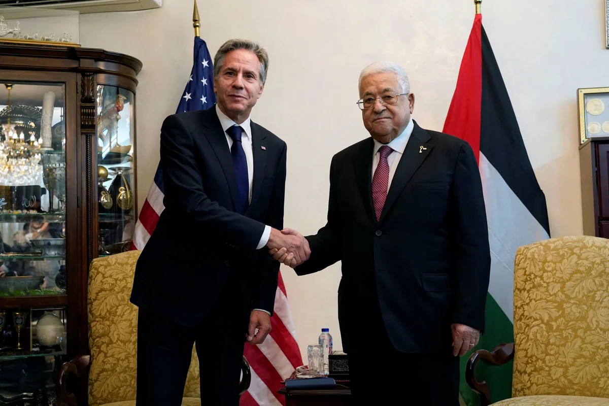 US Secretary Blinken meets Palestinian leader