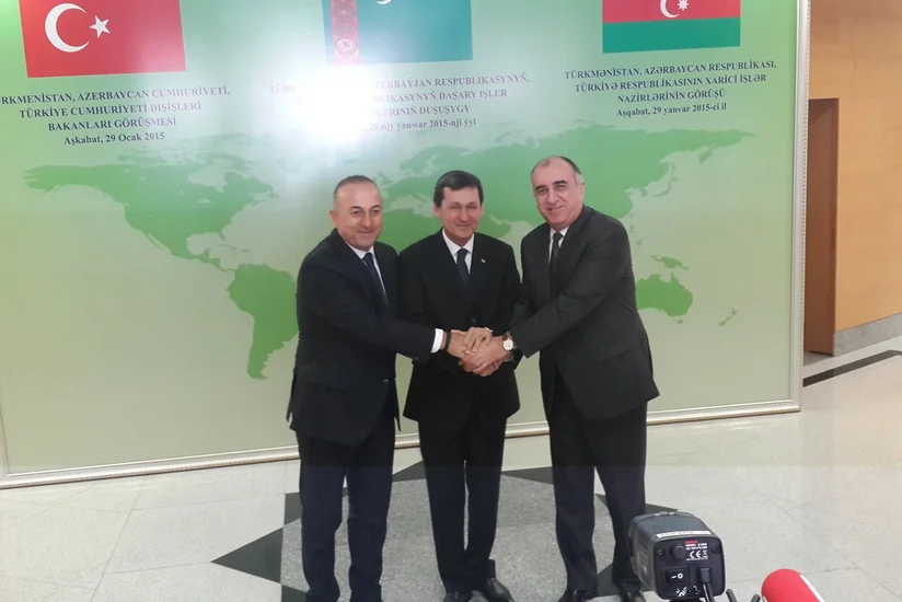 ​Aşqabadda Azərbaycan, Türkiyə və Türkmənistan xarici işlər nazirlərinin üçtərəfli görüşü başlayıb