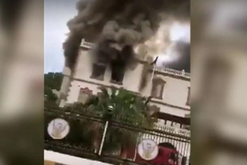 Sudanın paytaxtında Prezident sarayı yanıb - VİDEO