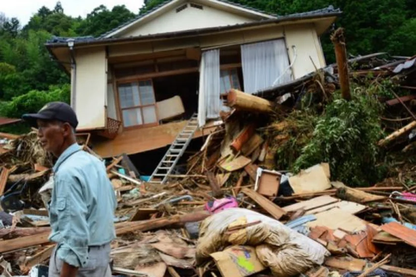 Yaponiyada daşqın qurbanlarının sayı 18 nəfərə çatıb