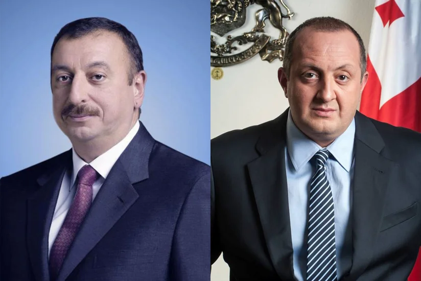 Azərbaycan və Gürcüstan prezidentləri Marneulidə soyuducu anbar kompleksi ilə tanış olublar