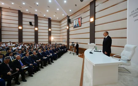 President Ilham Aliyev chairs republican conference in Lankaran