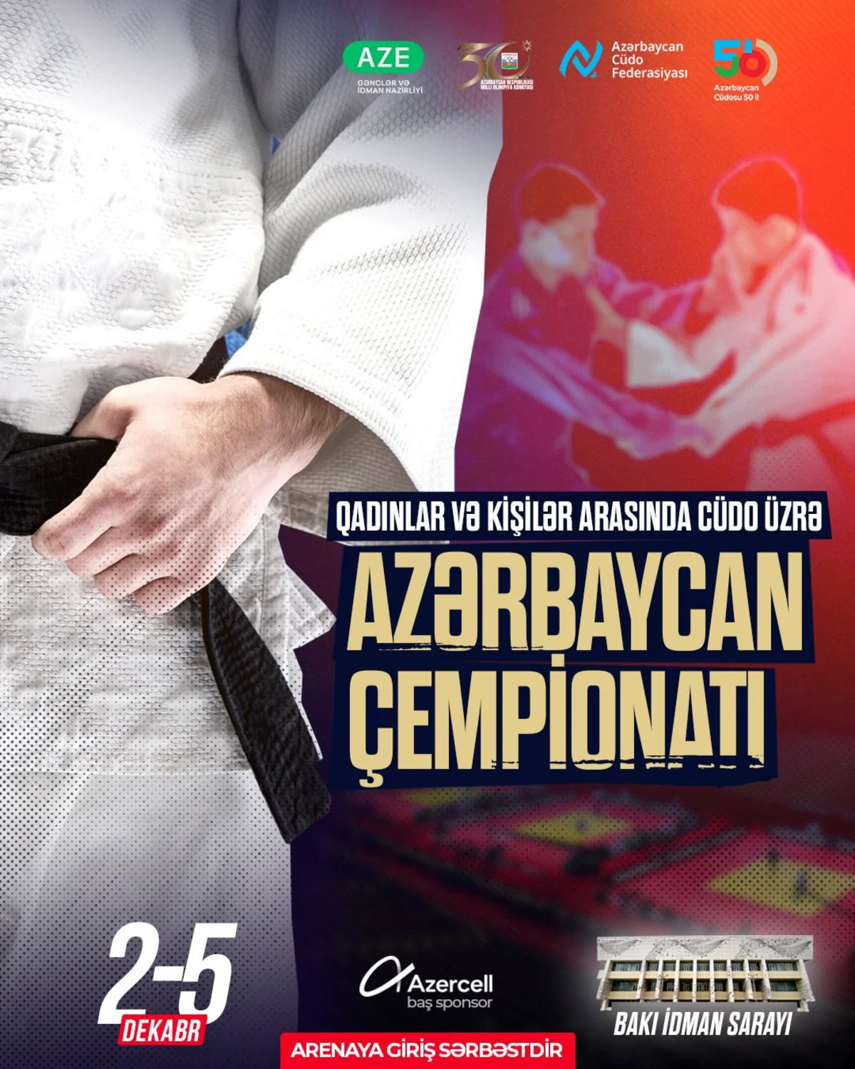 Cüdo üzrə Azərbaycan çempionatı keçiriləcək