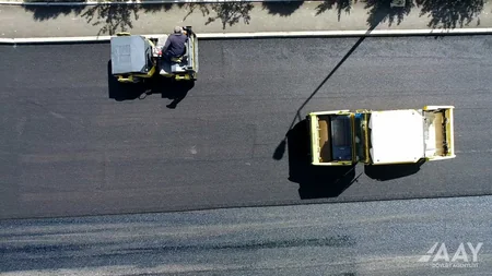 Bakının Elşən Süleymanov küçəsinin bir hissəsi təmir olunub