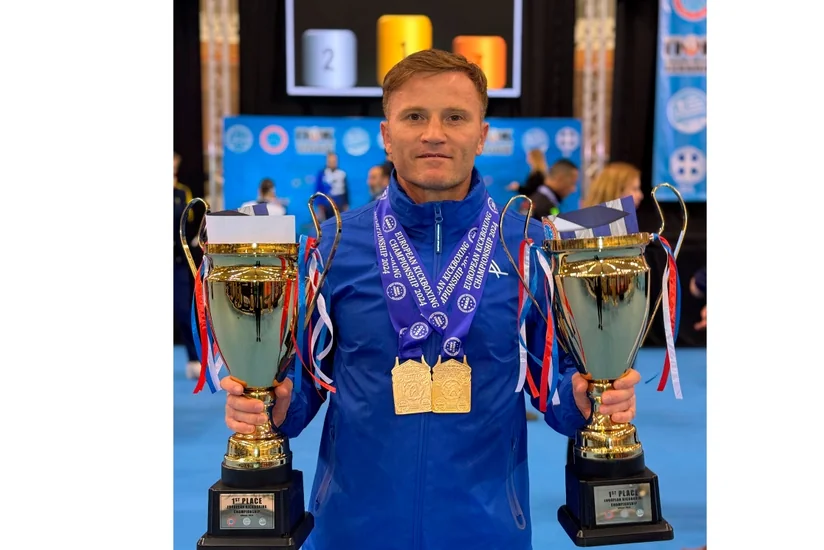 Azərbaycan kikboksçusu Yunanıstanda Avropa çempionatında iki qızıl medal qazanıb