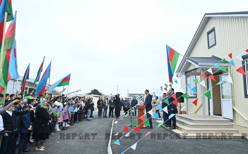 New school building, destroyed due to Armenian aggression, opened in Azerbaijan’s Tartar