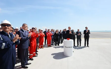 Prezident İlham Əliyev Heydər Əliyev adına yarımdalma qazma qurğusunun açılışında iştirak edib - YENİLƏNİB