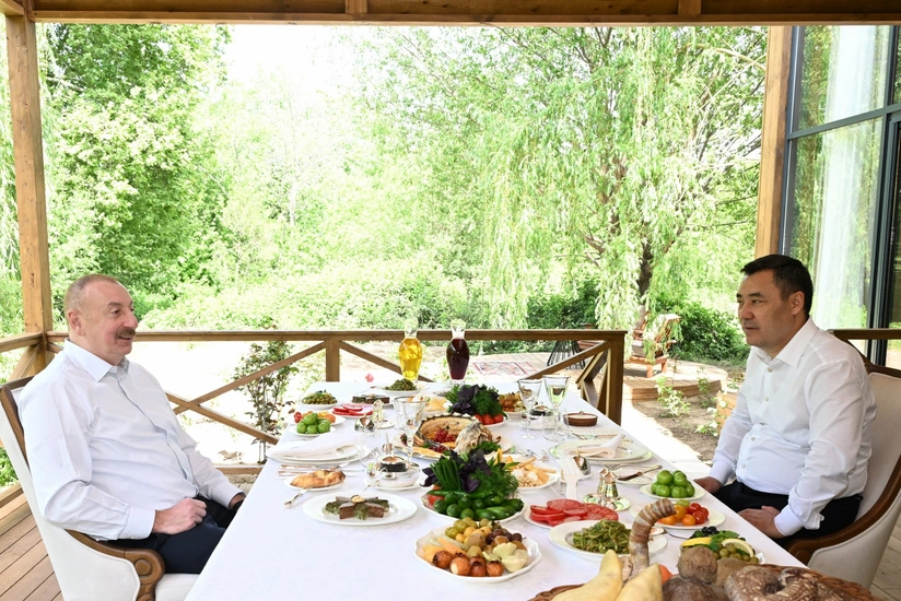 Presidents of Azerbaijan and Kyrgyzstan had joint dinner