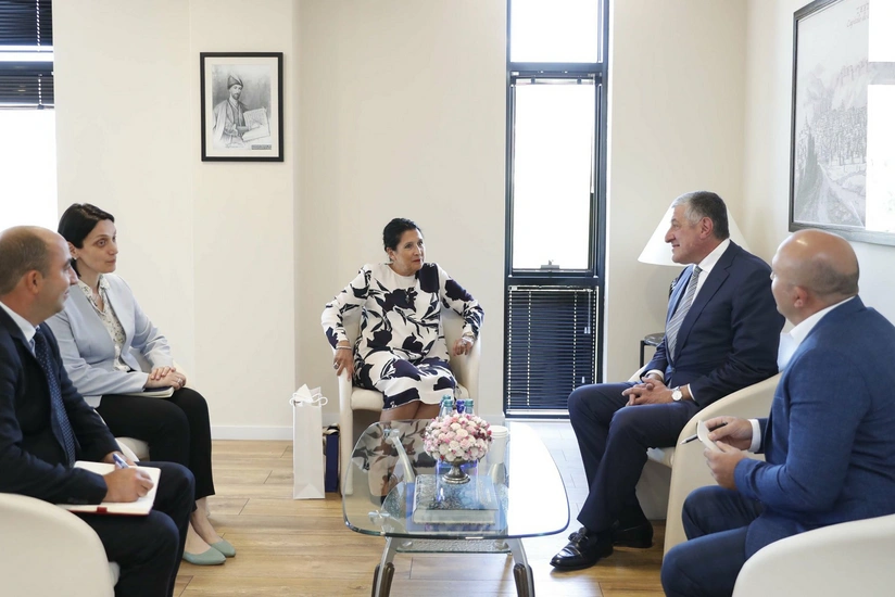 Gürcüstan prezidenti Azərbaycan səfiri ilə vidalaşıb