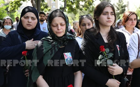 Bakıda Vətən müharibəsi şəhidinin xatirəsi əbədiləşdirilib