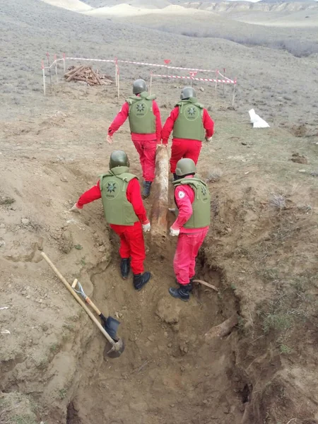 Ağstafada 517 ədəd müxtəlif növ partlamamış hərbi sursat aşkar olunub