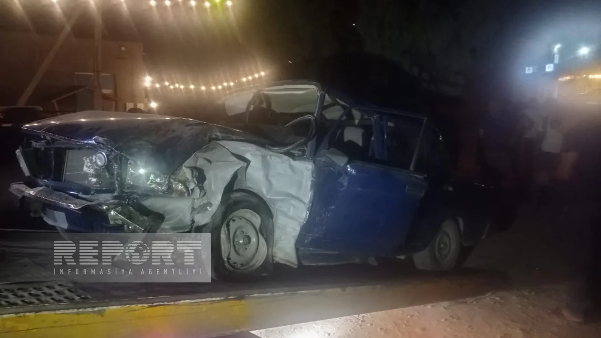 В Гёйгёле столкнулись два автомобиля, есть пострадавшие