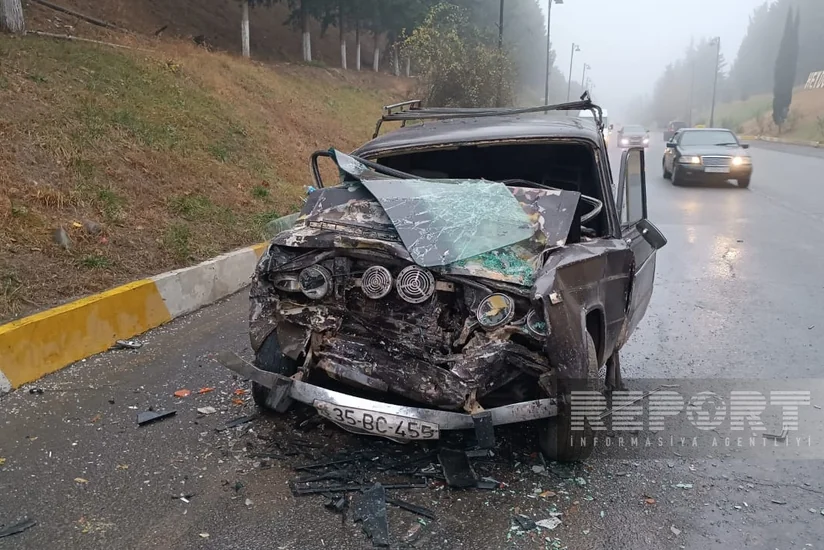 Tovuzda avtomobil qəzası olub, xəsarət alanlar var