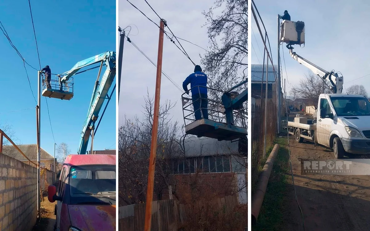 Göygölün Üçtəpə kəndində elektrik təsərrüfatında olan problemin həllinə başlanılıb