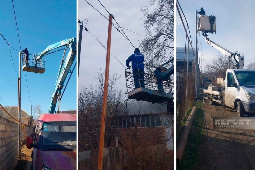 Göygölün Üçtəpə kəndində elektrik təsərrüfatında olan problemin həllinə başlanılıb