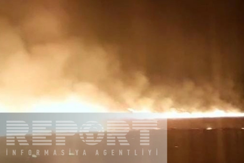 Ağdamda güclü yanğın başlayıb