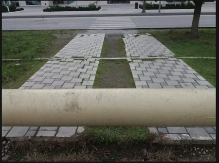 Bakıda piyadaların hərəkətinə mane olan qaz xətti torpağın altına köçürülüb