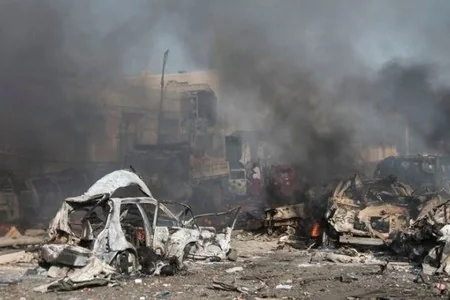 Somalidə partlayış törədilib, ölənlər var - FOTO