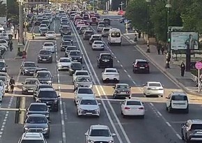 Bakının bir sıra yollarında tıxac müşahidə edilir
