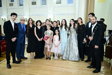 Leyla Əliyeva və Arzu Əliyeva Bakı Musiqi Akademiyasında tələbə və gənclərin konsertini izləyib