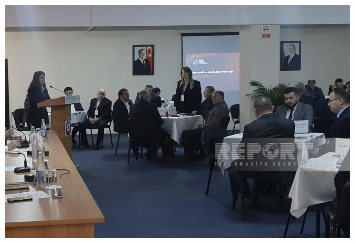 Gəncədə peşə təhsili və dövlət-özəl tərəfdaşlığına dair regional forum keçirilib