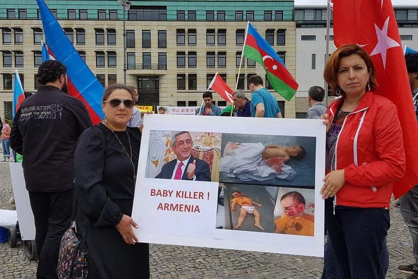 Zəhra Quliyevanın ermənilər tərəfindən qətlini pisləyən bəyanat Almaniyada xarici dillərdə sakinlərə təqdim edilib