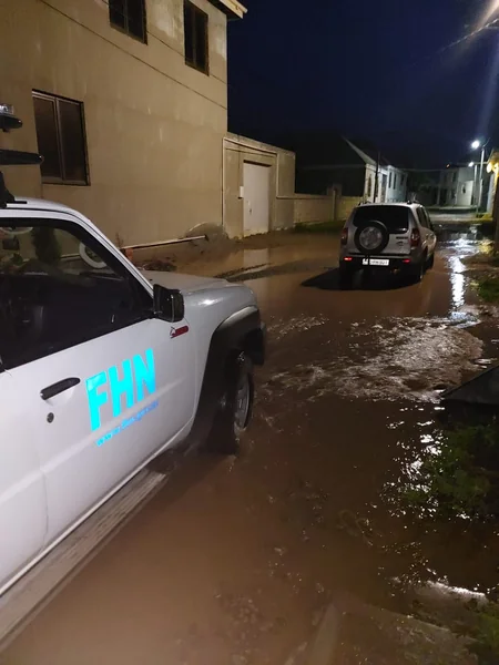 Sədərəkdə bəzi fərdi yaşayış evlərinə yağış suları dolub