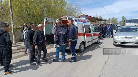 В Товузе столкнулись два автомобиля, есть пострадавшие